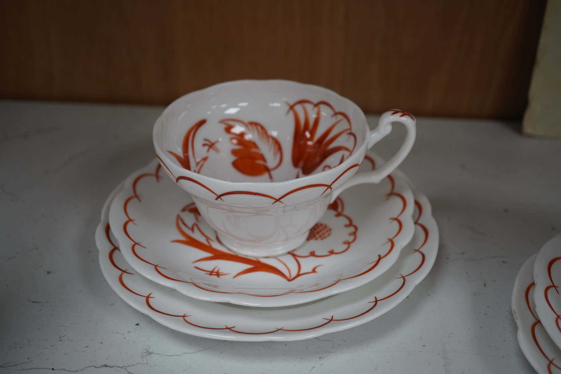 A Freda Beardmore for Foley china part tea set. Condition - good